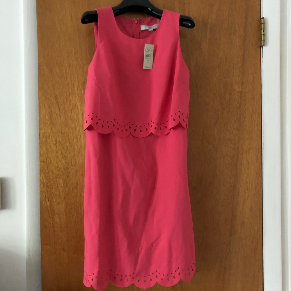 New With Tags Loft Floral Overlay Dress 0P